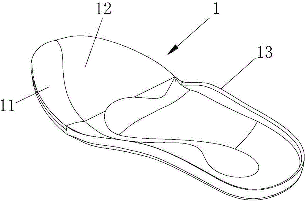 一種成長期運(yùn)動(dòng)護(hù)足鞋墊的制作方法附圖