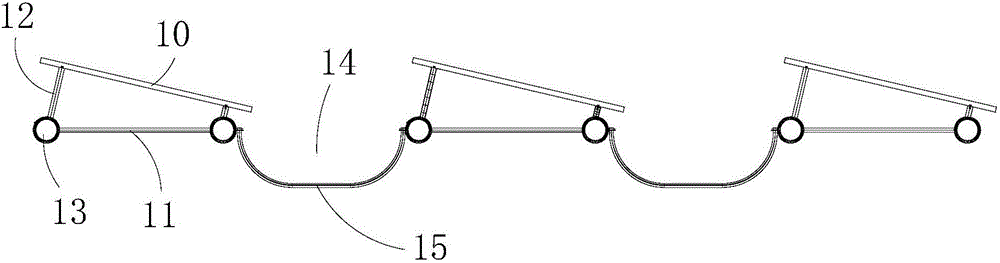 用于安裝光伏組件的浮排結(jié)構(gòu)的制作方法附圖